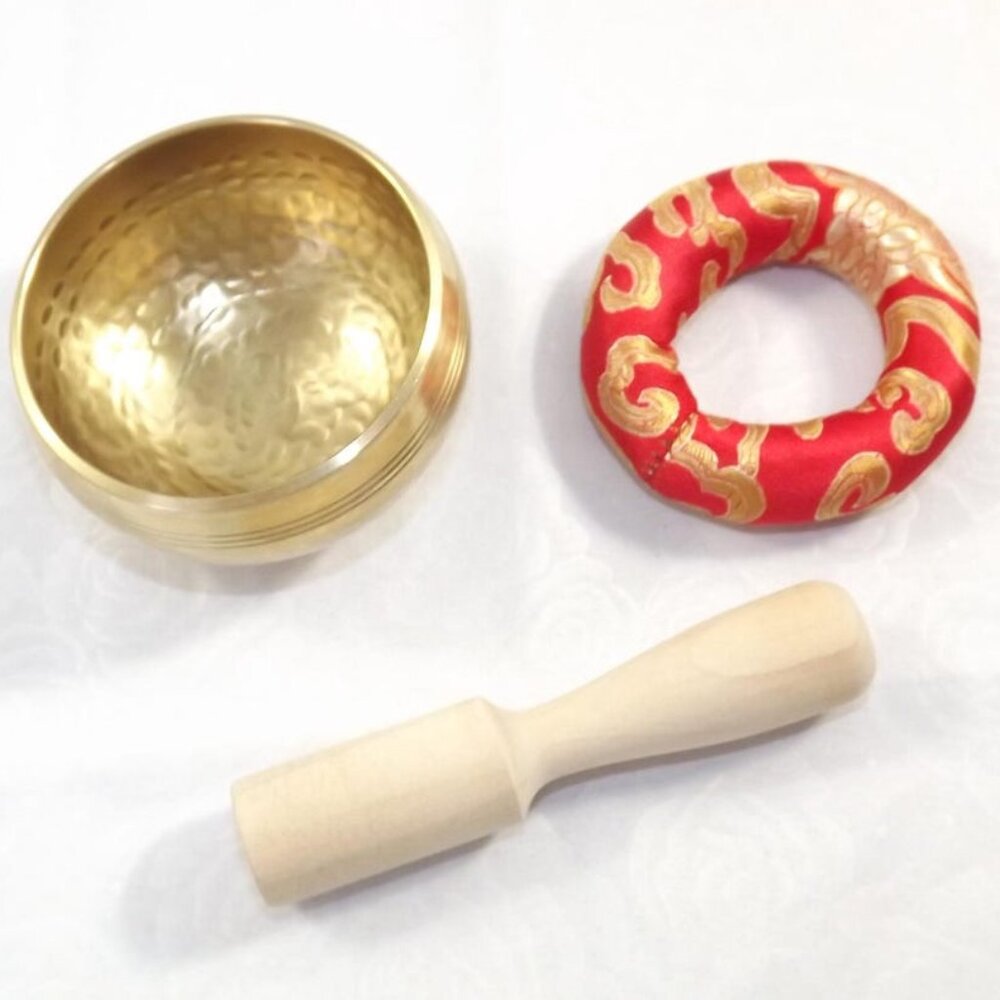 Tibetan Singing Bowl 3 Piece Set - Picture 2 of 8